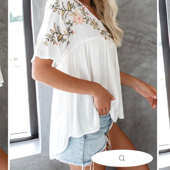 NWT: VICI Harper Embroidered Top TERRACOTTA - Picture 9 of 12